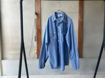 80's Dickies 디키즈/던거리 셔츠/워크 셔츠/L