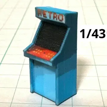 1/43 레트로 게임기 게임기 미니어처 피규어, 1/64보다 큼