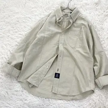 GAP 갭 긴팔 셔츠 면100 버튼 다운 베이지 L 사이즈