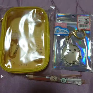 토끼 세트 요정 파우치 키링 볼펜