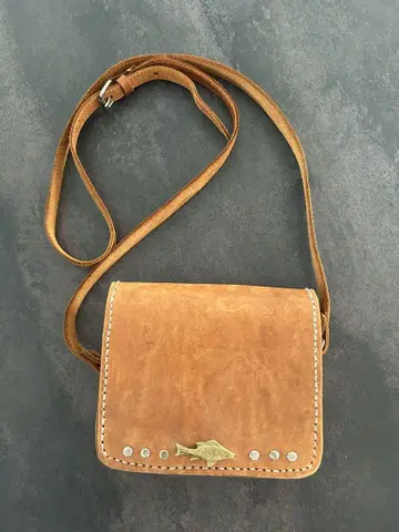 가죽 백 빈티지 물고기 콘초
