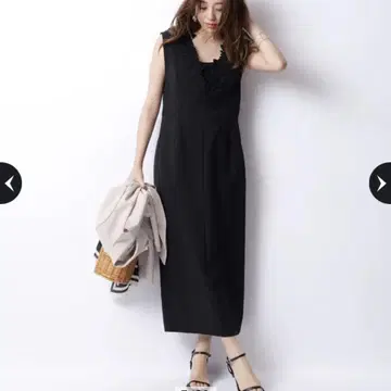 쟈스 레이스 V넥 쟝스카