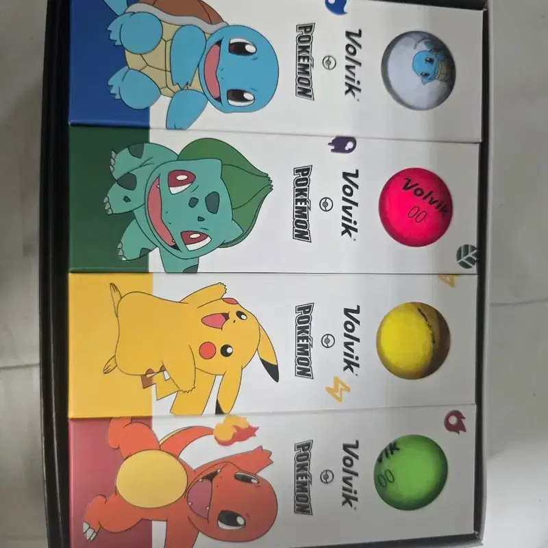 볼빅 Volvik 비비드 소프트웨이브 포켓몬스터 공 4개 팝니다