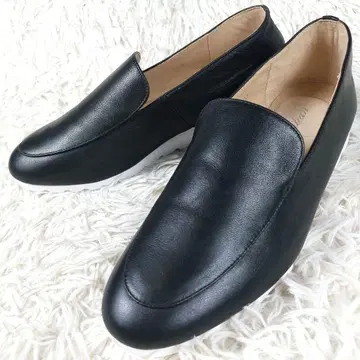 컨디션 최상 레리안 최근 모델 천연 가죽 스니커즈 슬립온 23.5cm