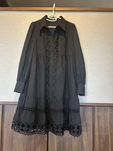 질스튜어트 블랙 프릴 드레스 사이즈 0 새상품급