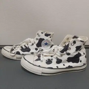 컨버스 올스타 US COWSPOT HI 소 패턴 스니커즈 25.5