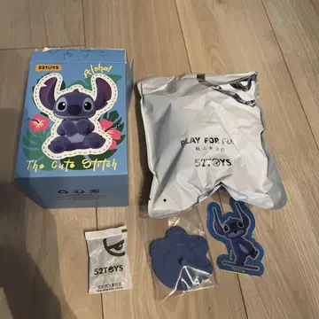 새상품 52TOYS 스티치 피규어 Angel's kiss