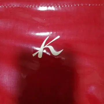 키타무라 빨간색 토트백 K 로고 포함