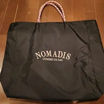 NOMADIS 에코백 블랙 핑크 손잡이
