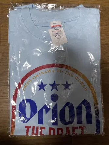 오리온 맥주 티셔츠 블루 XL