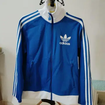 adidas 베켄바우어 트랙 재킷 파랑/흰색 M 거의 새 상품