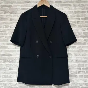 [미사용급] uncrave 앙크레이브 23SS 반팔 더블 자켓
