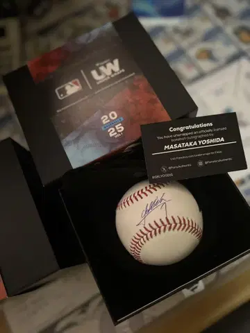MLB 레드삭스 요시다 마사타카 친필 사인볼 2025 Fanatics
