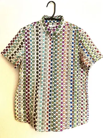 PS Paul Smith / 폴스미스 단추 무늬 반팔 셔츠