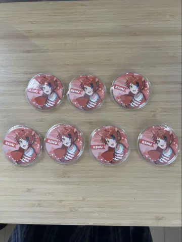 리이누 RINU 캔뱃지 7개 세트 팬미팅