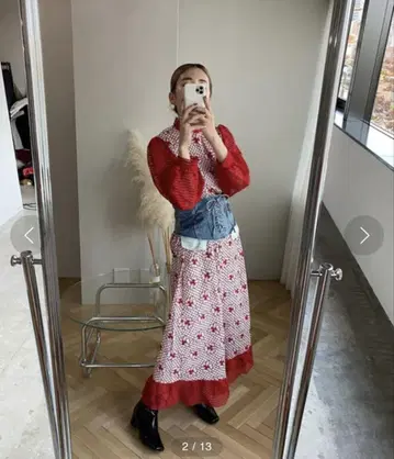 새상품급 sanself 롱 원피스