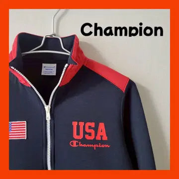 [새상품급] 챔피온 네이비 x 레드 더블 지퍼 USA Champion