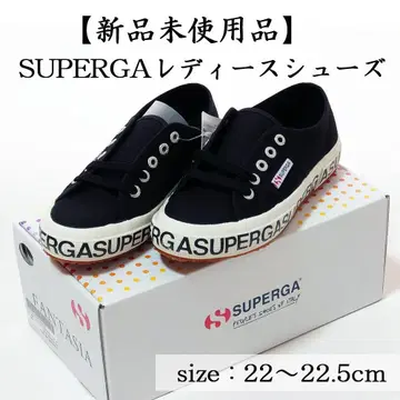 새상품 SUPERGA 여성용 스니커즈 블랙 22~22.5cm