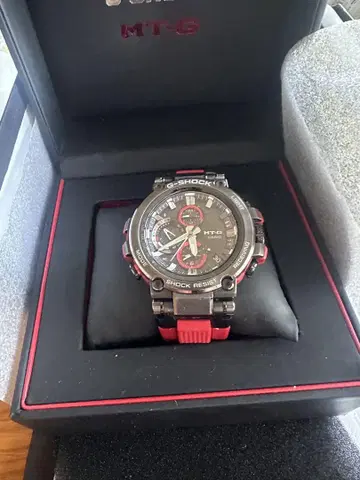 G-SHOCK MTG-B1000B-1A4JF 블랙/레드