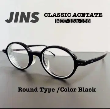 진즈 JINS CLASSIC ACETATE 다이쇼 로망 둥근 안경 안경