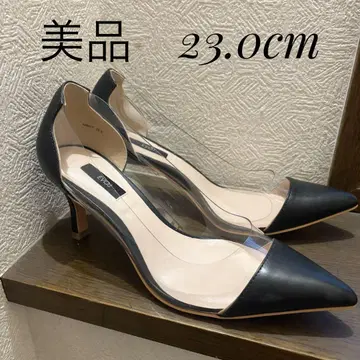 새상품급 Evol 이볼 클리어 펌프스 23.0cm
