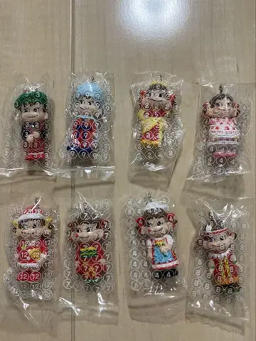 페코&포코 8개 키링 세트