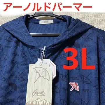 아놀드 파머 네이비 x 블랙 후드티 3L