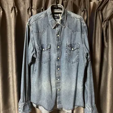 Wrangler 데님 셔츠 15-36 사이즈
