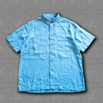 90s ROUNDTREE&YORKE 린넨 100% 반팔 싱글 스티치