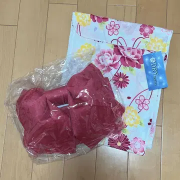 여성용 유카타 여름 핑크 쓰쿠리오비 귀여움