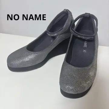 [새상품급] NO NAME 노네임 38 라메 스트랩 웨지솔