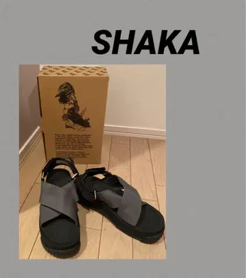 미품 SHAKA 샤카 샌들 38 24cm 그레이