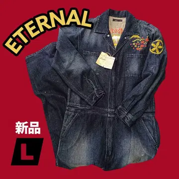 [ 새상품 ] ETERNAL 이터널 일본 자수 데님 점프수트