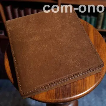 [미사용] com-ono 코모노 얇은 타입 가죽 지갑 이케노하타긴카와텐