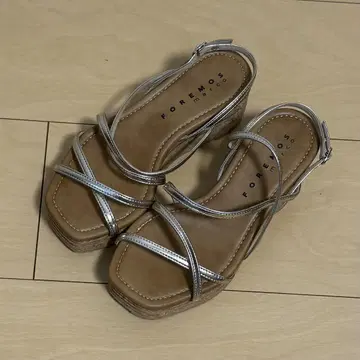 FOREMOS marco 사이즈 II 더블 크로스 코르크 밑창 샌들