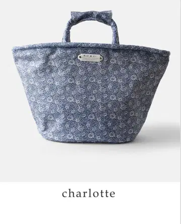 올드 맨즈 테일러 charlotte 꽃무늬 토트백 네이비