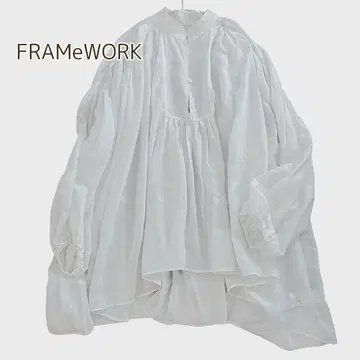 프레임워크 framework 턱 블라우스 볼륨 소매 넉넉한 F