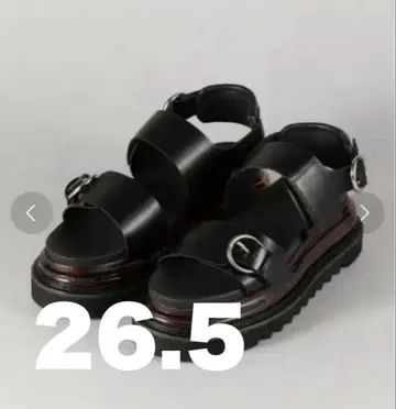 [완판템] HARE 버클 샤크 샌들 26.5 블랙