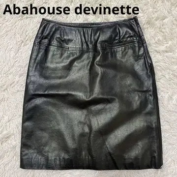 Abahouse devinette 가죽 스커트 소가죽