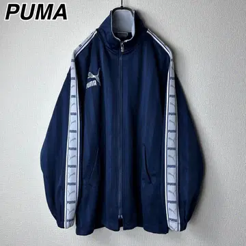 PUMA 사이드 로고 테이프 저지 트랙 자켓 푸마