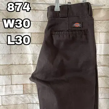 디키즈 874 워크 팬츠 자수 브라운 30 x 30