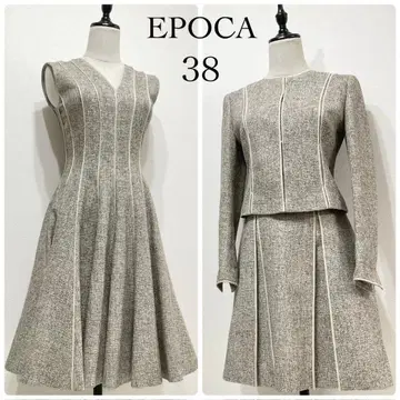 [컨디션 최상] 에포카 EPOCA 셋업 3점 세트 트위드 38
