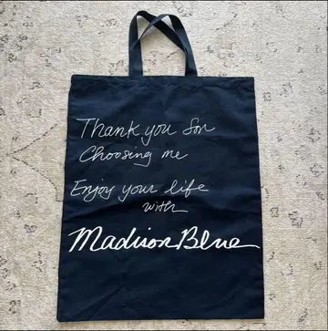 미사용 새상품 Madison Blue 매디슨 블루 에코백 네이비