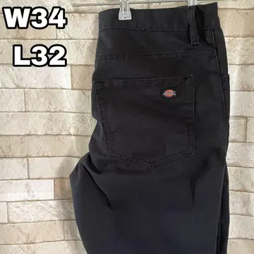 디키즈 워크 팬츠 자수 블랙 34 x 32