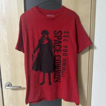 COWBOY BEBOP 카우보이 비밥 공식 티셔츠 M 빨간색