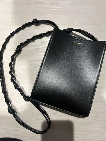 JIL SANDER 블랙 가죽 숄더백