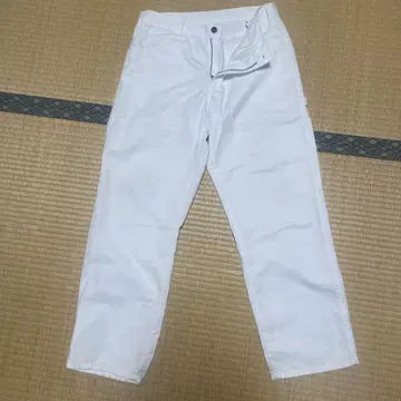 Dickies 화이트 워크 팬츠 32x30