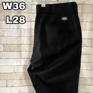 디키즈 워크 팬츠 자수 블랙 36 x 28