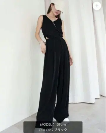 그램립스 허리 드로우 라메 셋업 블랙