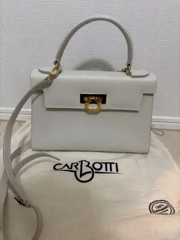 CARBOTTI 화이트 핸드백